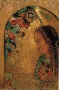 Odilon Redon Lady of the Flowers Spain oil painting artist